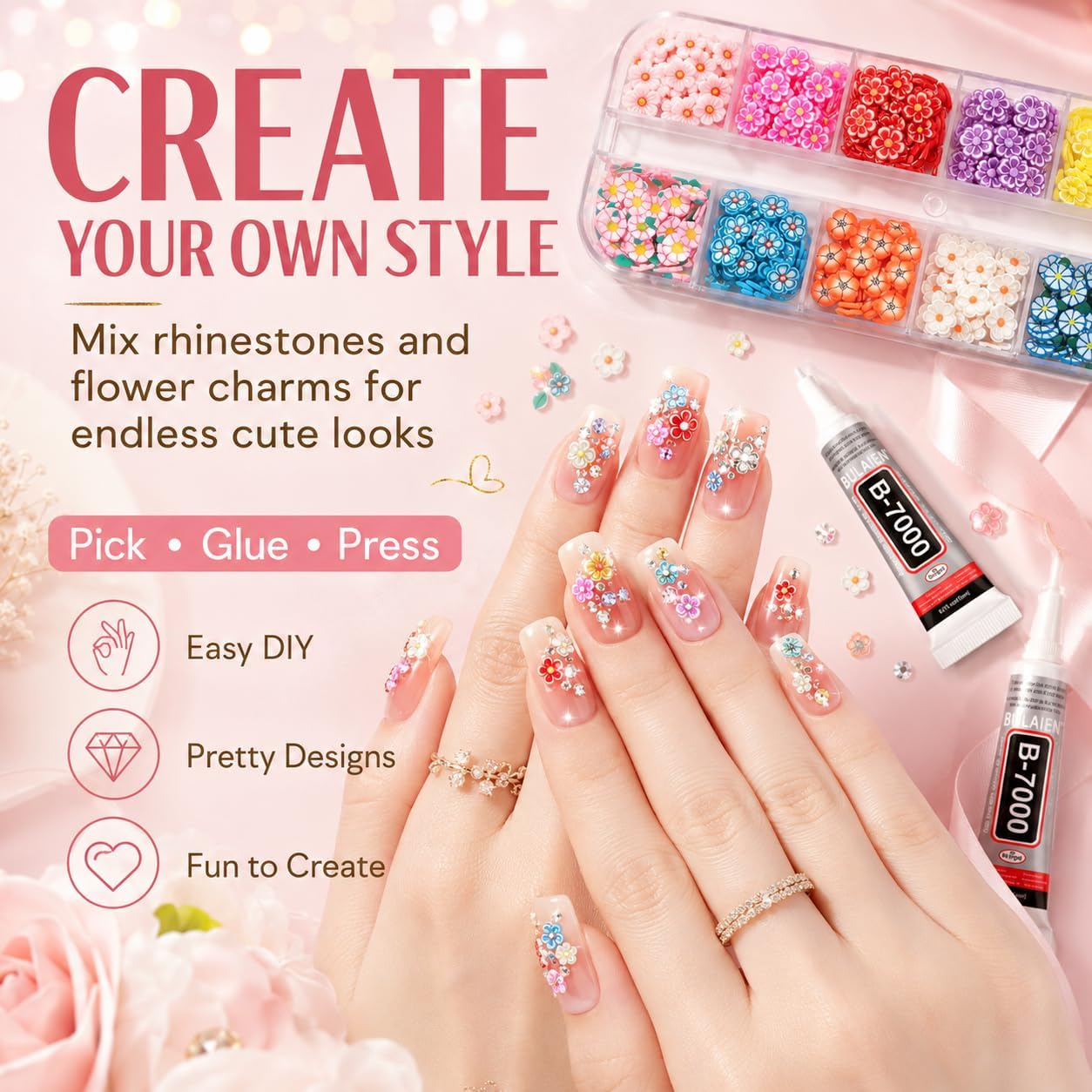Resin Jelly Rhinestones - 32000 Pcs Flatback Gems for Crafts | 3mm Size, 40 Vibrant Colors, Includes Tweezers & Pickup Pen