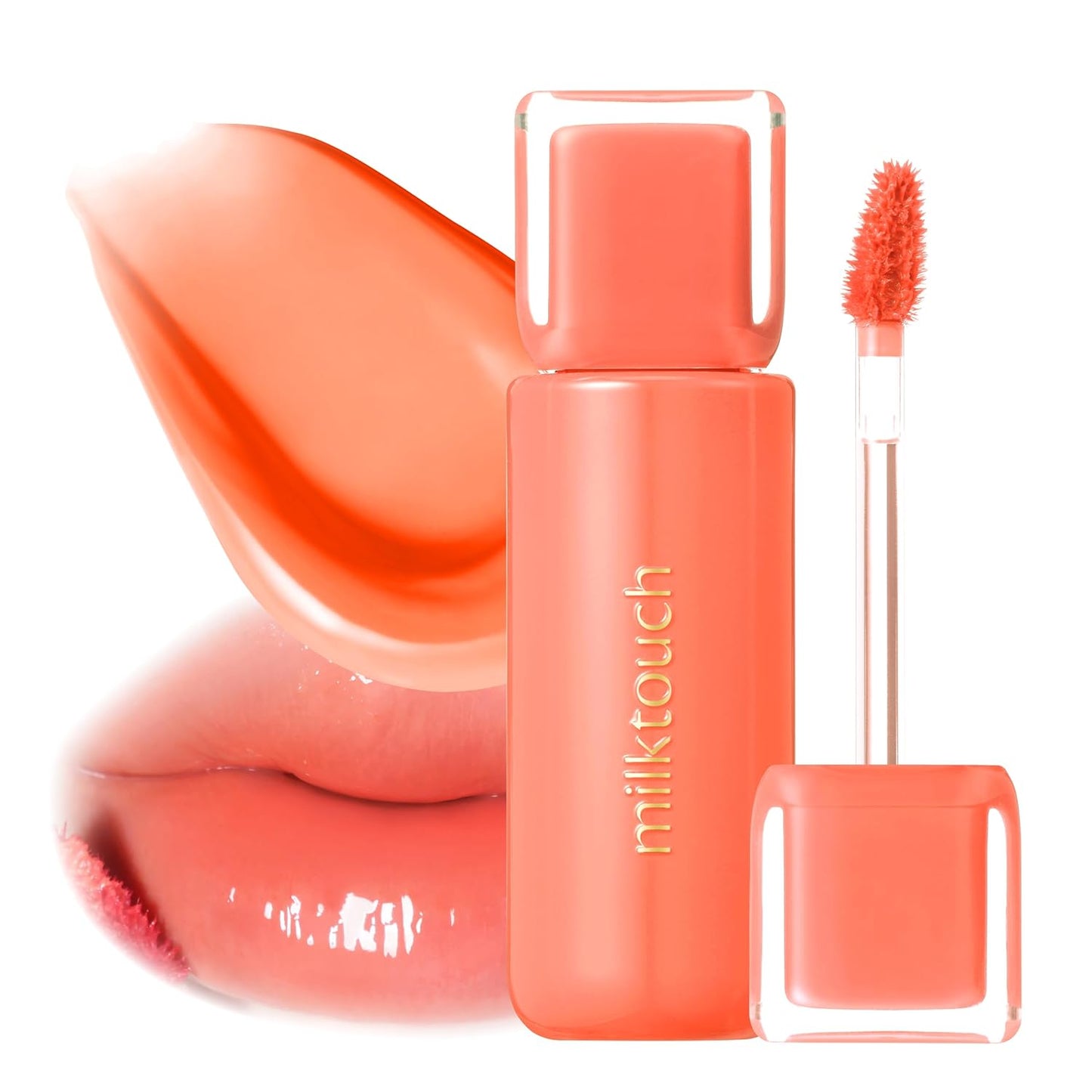 Jelly Lip Glow Tint - Hydrating Lip Gloss with Long-Lasting Moisture | Radiant Shine, Lightweight, Daily Use (New Peach Bear)