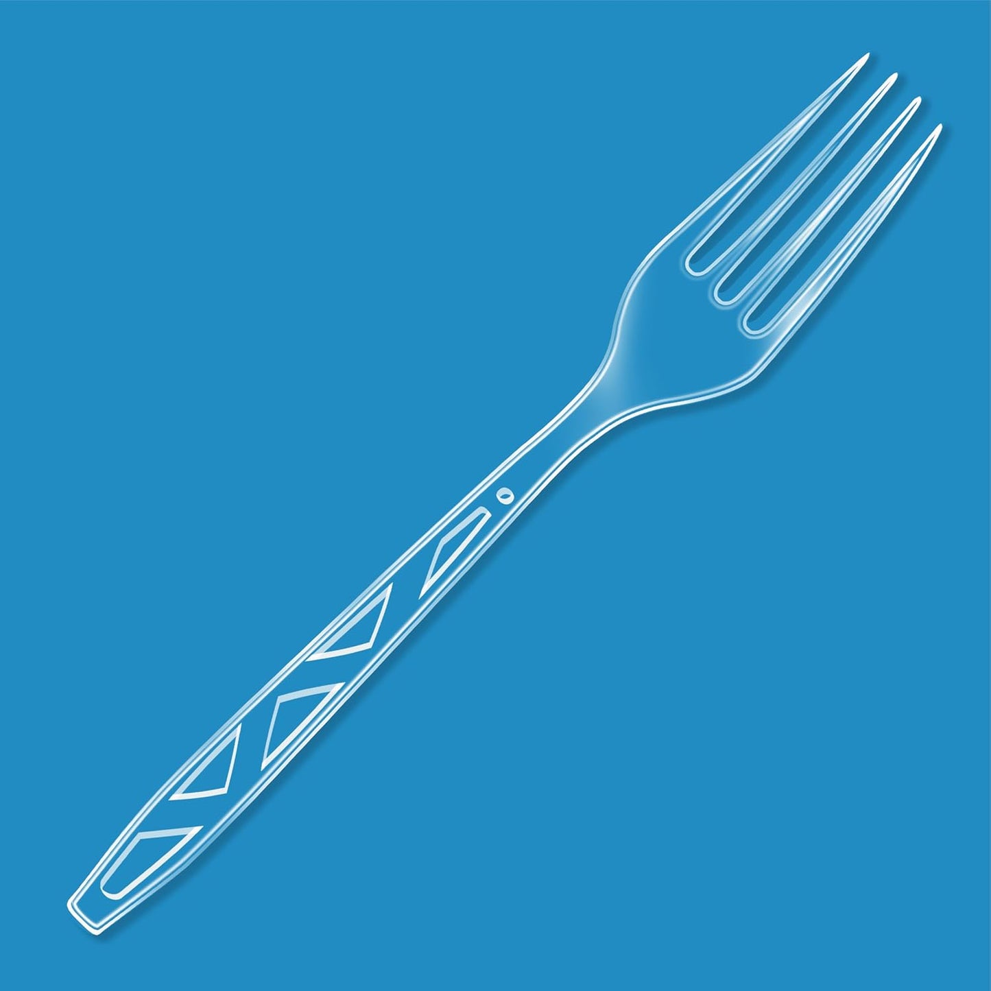 Disposable Clear Plastic Forks - Premium Quality, BPA-Free | 100 Count for Parties & Everyday Use