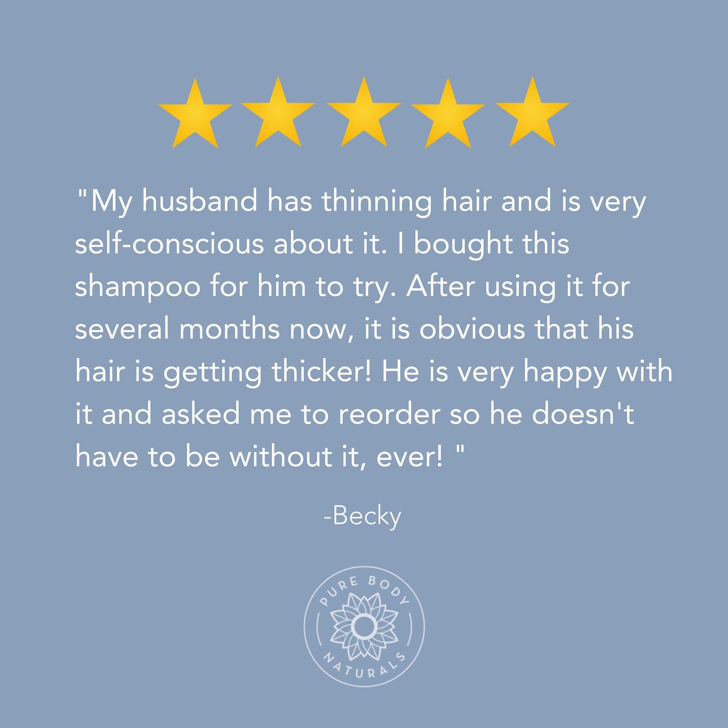 Pure Body Naturals Hair Loss Shampoo to Restore and Strengthen, Large 16 Ounce, DHT Blocker Shampoo for Thinning Hair, for Men and Women (Label Varies)