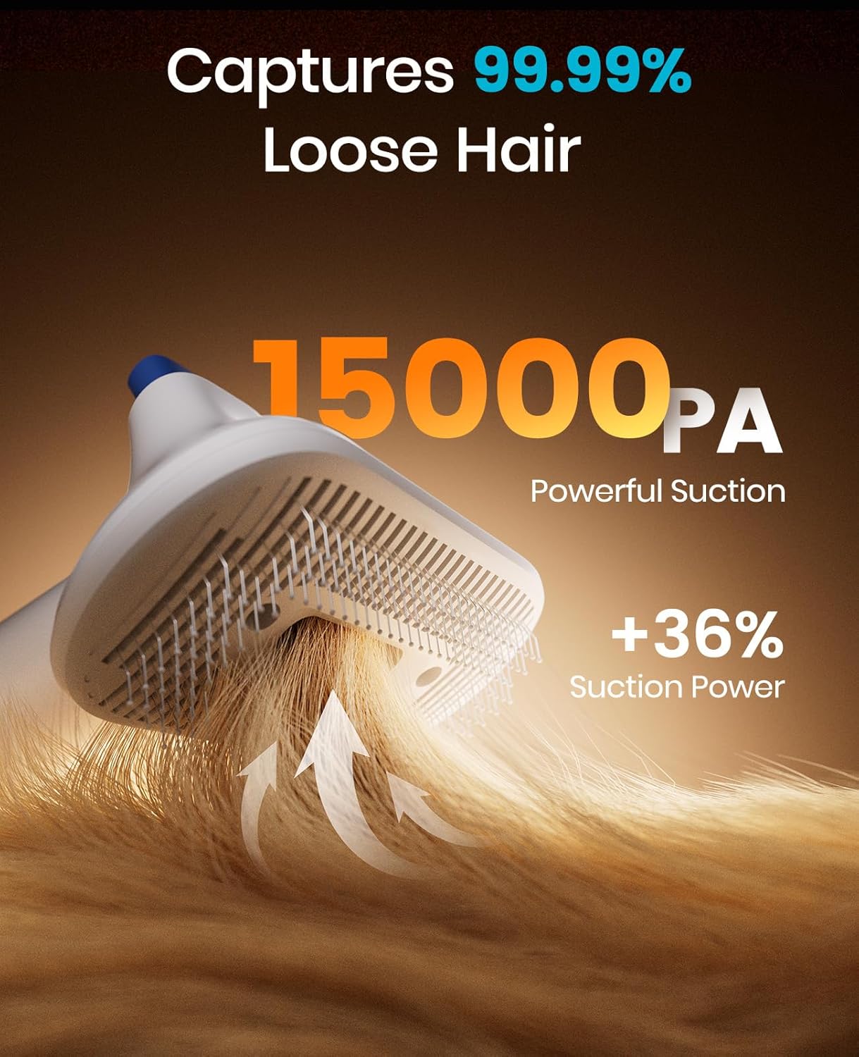 Dog Grooming Vacuum Kit - 15000Pa Pet Hair Removal with Clippers & Nail Grinder | Quiet ≤ 59dB, 2L Canister