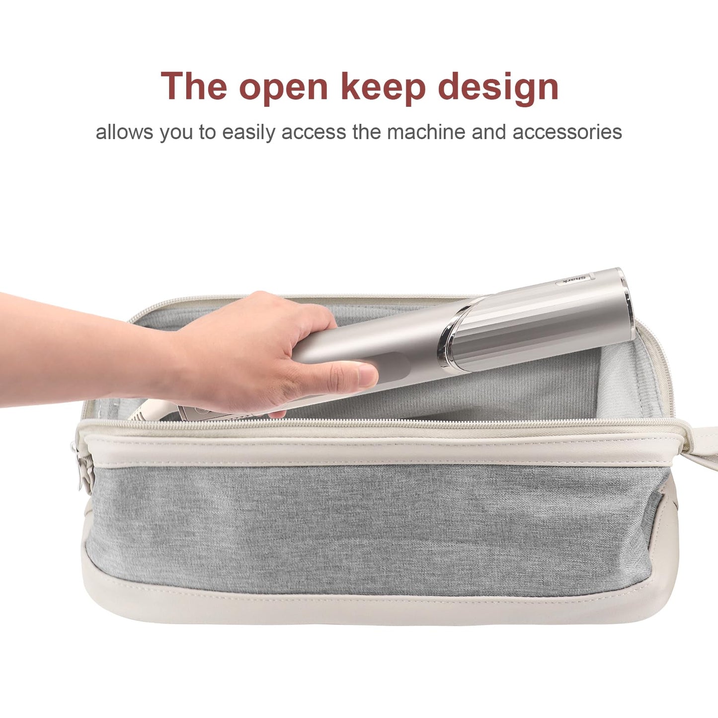 Buwico Travel Case for Dyson/Shark Flexstyle Hair Styler - Travel Pouch for Complete Styler and Attachments (Patent Pending)