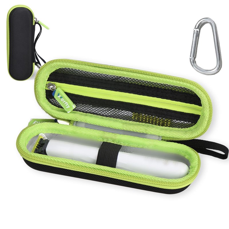 worfty Case for OneBlade Intimate Pubic & Personal Body Groomer Model QP1924/70 Trimmer, Waterproof Protective Bag for QP1924/70 Shaver (Black)