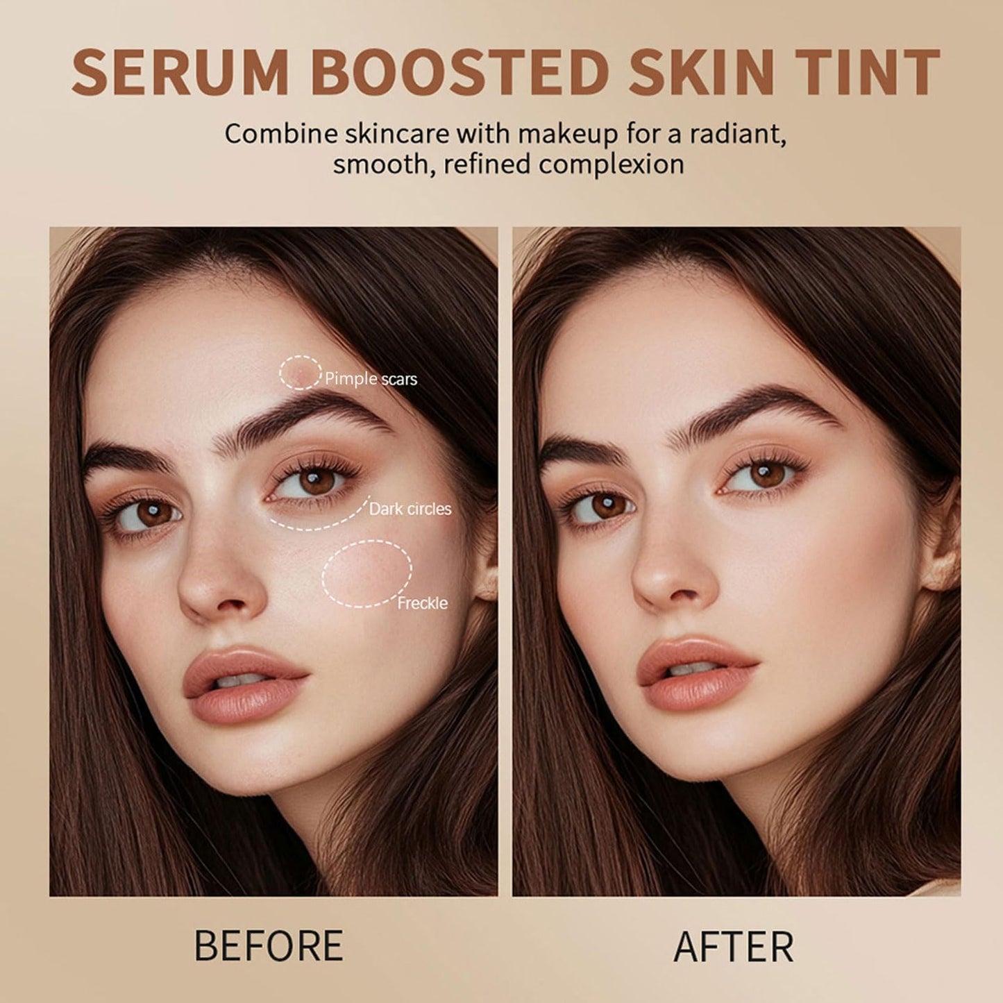 SWETIYOU Beauty Balm Serum Boosted Skin Tint, Foundation Makeup Stick Hydrating Tinted Moisturizer, Lightweight and Buildable Solid Tinted Hydrating Serum Foundation Contour Stick, Natural Finish(01#)