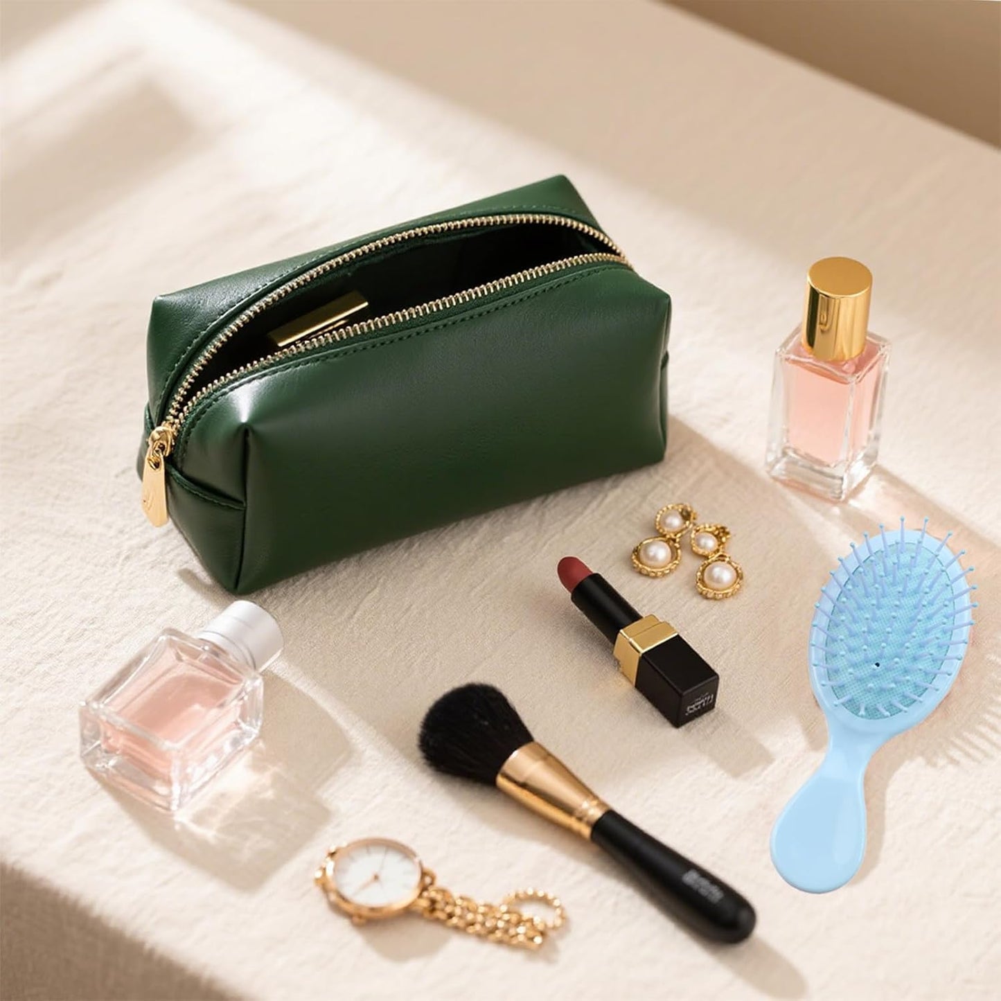 Mini Hair Brush Set - Travel Detangling Brushes with Exquisite Packaging | Ideal for All Hair Types, Blue