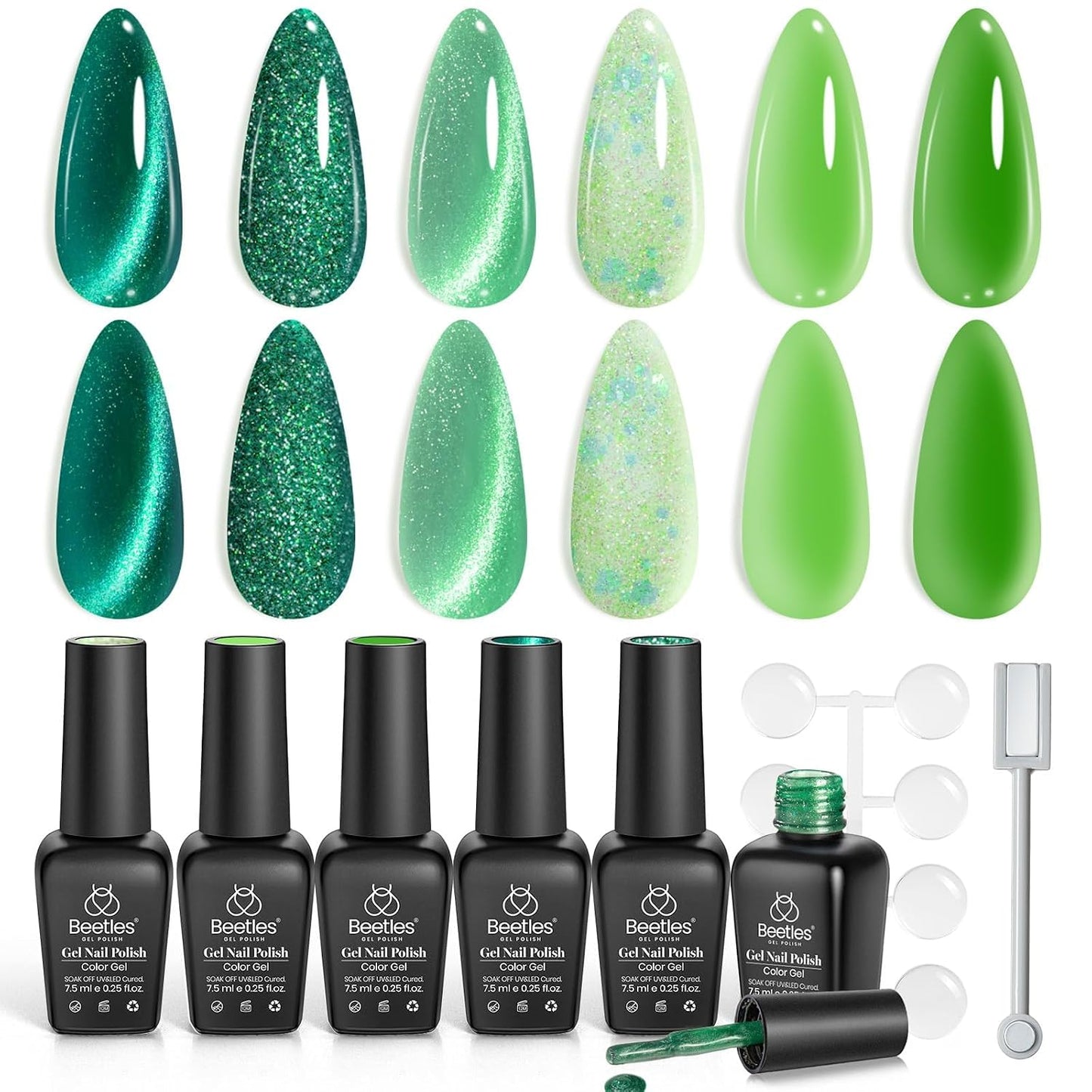 Neon Gel Nail Polish Set - 6 Vibrant Summer Colors | Sheer Translucent Effect for UV French Nail Art