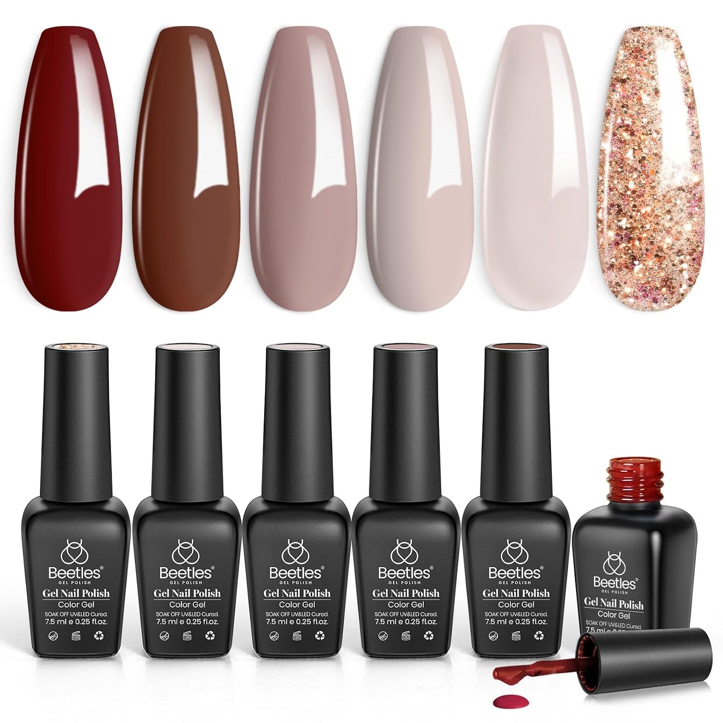 Neon Gel Nail Polish Set - 6 Vibrant Summer Colors | Sheer Translucent Effect for UV French Nail Art