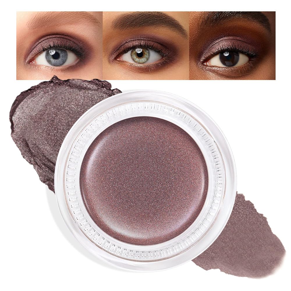 Antique Rose Shimmer Eyeshadow Palette - Cream Glitter Holographic Makeup for Mature Women | Talc-Free, Paraben-Free, Cruelty-Free