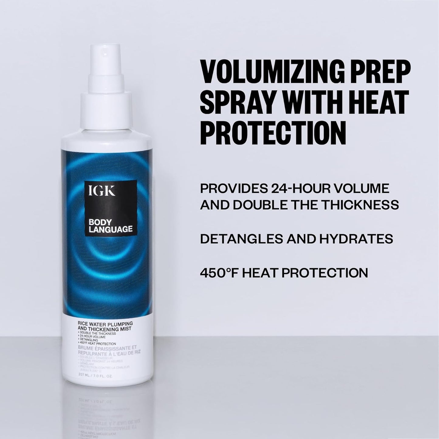 IGK Body Language Rice Water Plumping Hair Treatment - Nourishing Formula for Volume & Shine