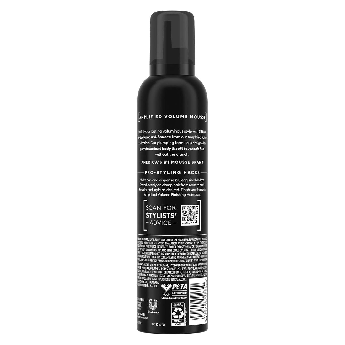 TRESemmé Plumping Mousse - Amplified Volume & Lift with Pro Lock Technology | 10.5 Fl Oz