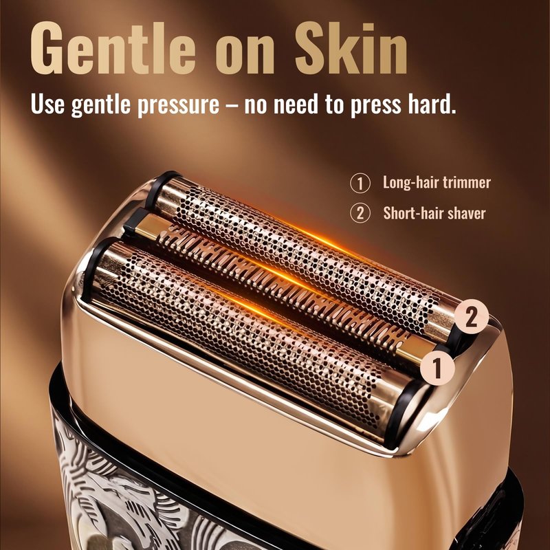 Ufree Foil Shavers Electric Razor for Men, Beard Trimmer Grooming Shaving Kit, Hair Trimmer, Cordless Head Shavers for Bald Men Barber Clippers, Birthday Gifts for Him