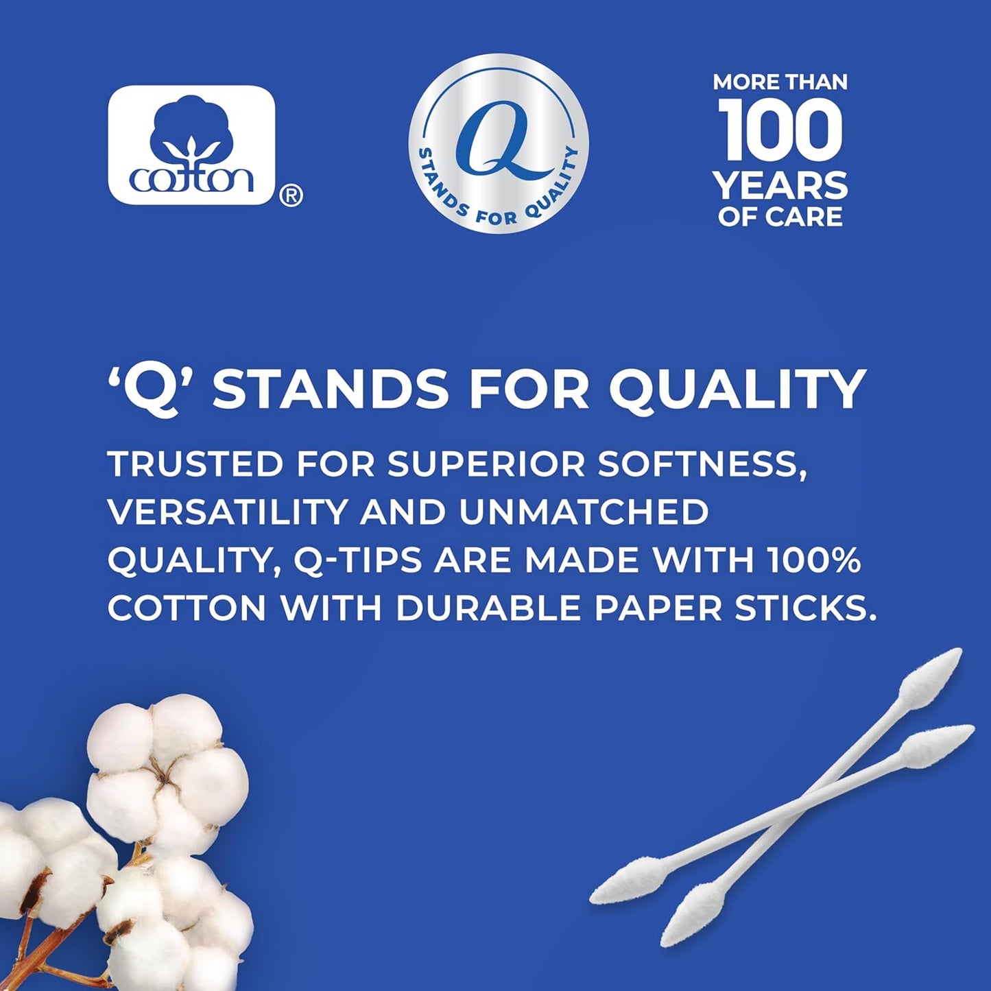 Q-Tips Cotton Swabs - Precision Tip for Accurate Application | 170 Count