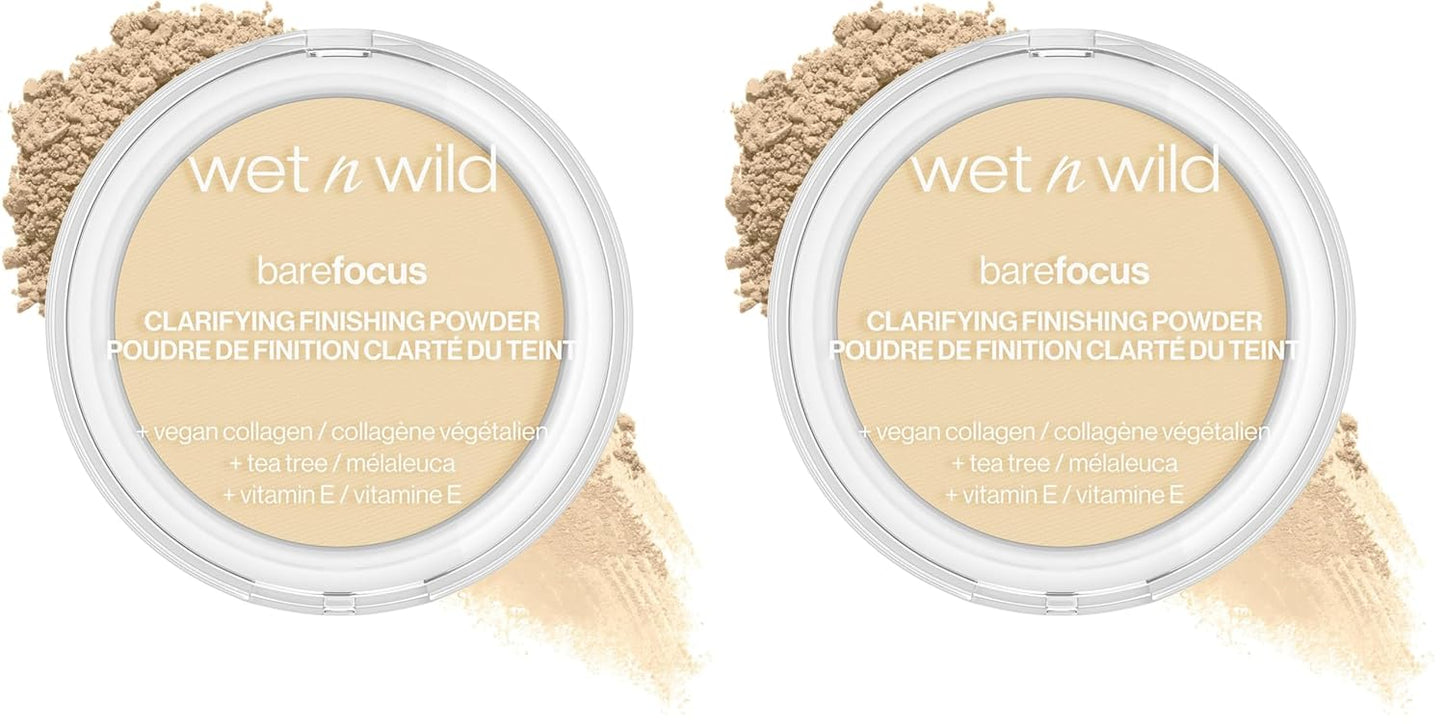 Bare Focus Clarifying Finishing Powder - Matte Pressed Setting Powder | Fair-Light Shade