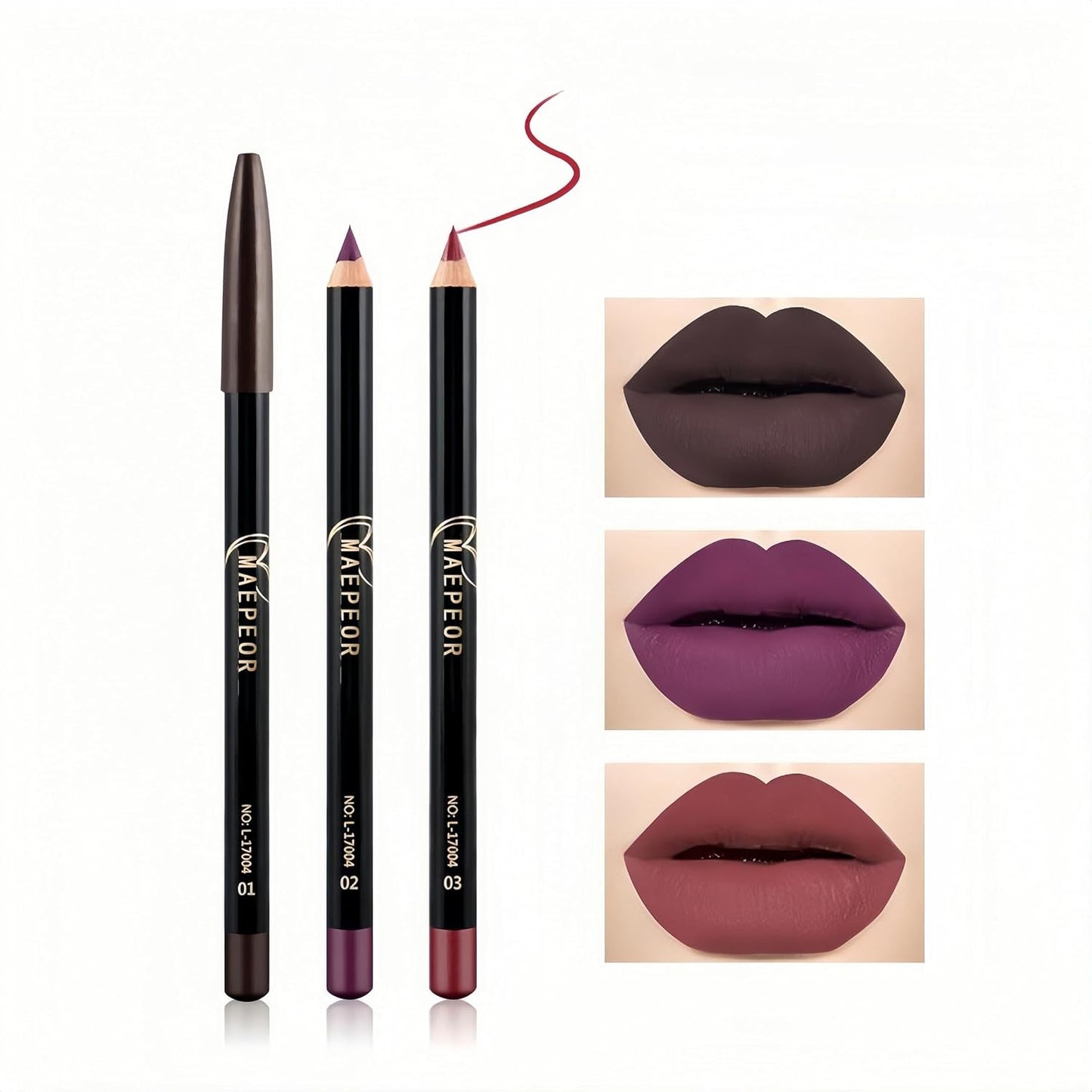 Matte Lip Liner Set - 12 Classic Colors | Highly Pigmented, Long-Lasting & Waterproof