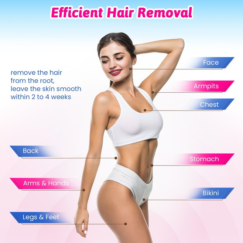 Mirucoo 100 Pieces Large Non-woven Wax Strips for Body and Facial Hair Removal, 3 Inches x 9 Inches Salon Quality Epilating Strips