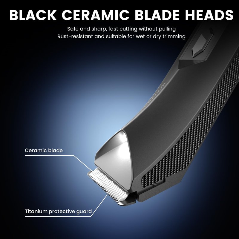 DC-Dragon Beard Trimmers for Men Cordless Hair Clippers for Mustache Hair Cutting Kit, Face, Groin & Manscaping,Led Battery Display,Small Lighting