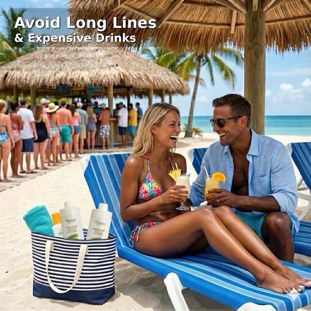 Cruise Runners 2x17.3oz Rum Runners for Cruise Liquor Smuggle Bottle Empty Shampoo Bottles Hidden Alcohol Container Flasks for Liquor Disguise Secret Plastic Flask Discreet