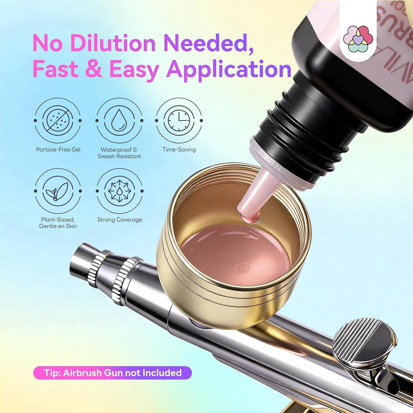 SAVILAND Airbrush Gel Polish Set | 12 Macaron Colors, HEMA & Acetone Free, 4-Week Wear for Nail Artists