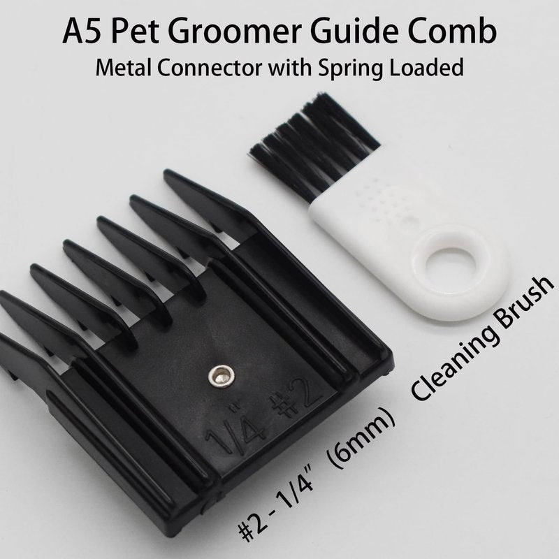 AIRERA Professional A5 Style Animal Hair Clipper Attachment Guard Guide Cutting Combs 76926-900, Compatible with Oster Classic 76 A5 Andis AG BG Wahl KM Pet Groomers (Blue, #2-1/4")