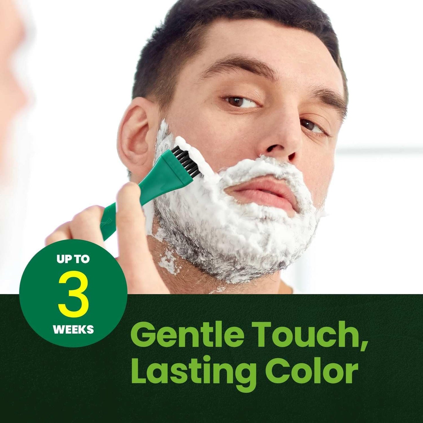 Mustache & Beard Dye for Men - Natural Black, PPD-Free & Vegan | Gentle on Sensitive Skin
