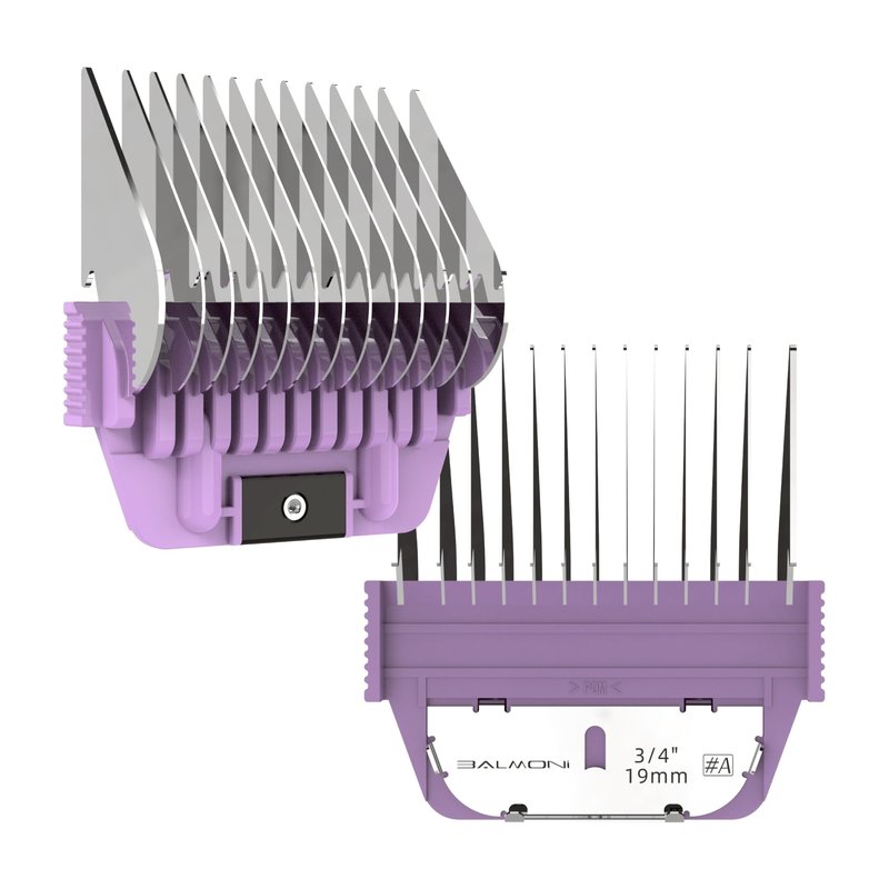 BALMONI Stainless Steel A5 Wide Guide Comb – Metal Attachment for A5 Wide Blades, Compatible with Wahl KM, Andis, Oster, Heiniger – Smooth & Durable Grooming Guard (19mm - 3/4")