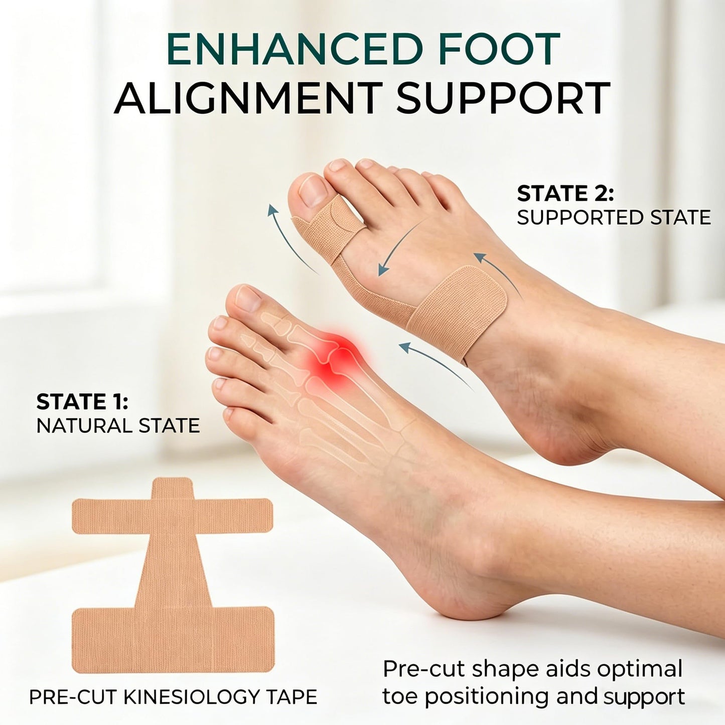 Pre-Cut Bunion Self-Adhesive Hallux Valgus Corrector