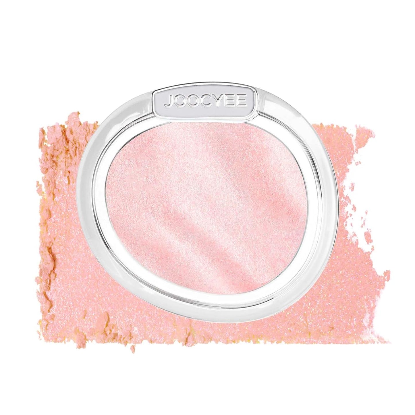 JOOCYEE AURA Glazed Blush & Highlighter - Baked Luminous Powder for All-Day Radiance | Pink Glow