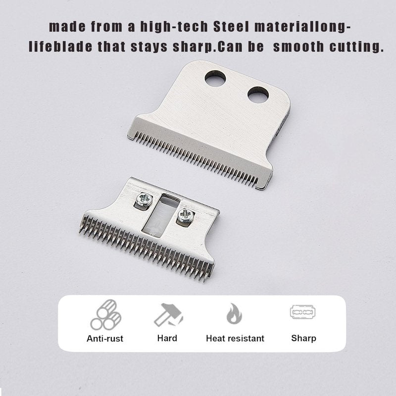 Adjustable T-Shaped Trimmer Blade Compatible with Wahl Detailer and Hero Trimmers (2Pack)