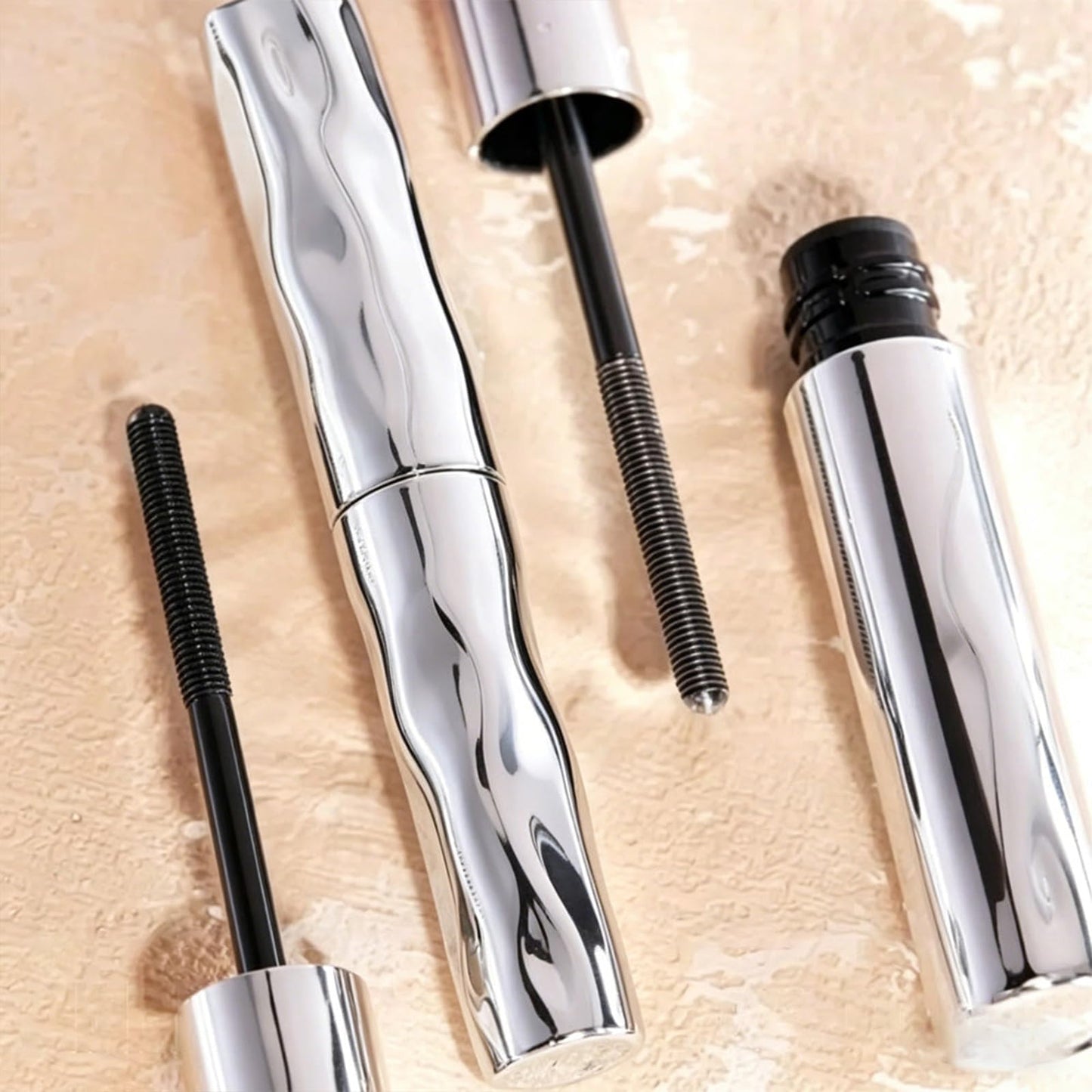 Rolimey Dulorantocosh Waterproof Fibre Mascara, Tubular Eyelash Primer with Metal Wand, Lengthening & Curling Mascara, Smudge-Resistant Formula for Defined Lashes
