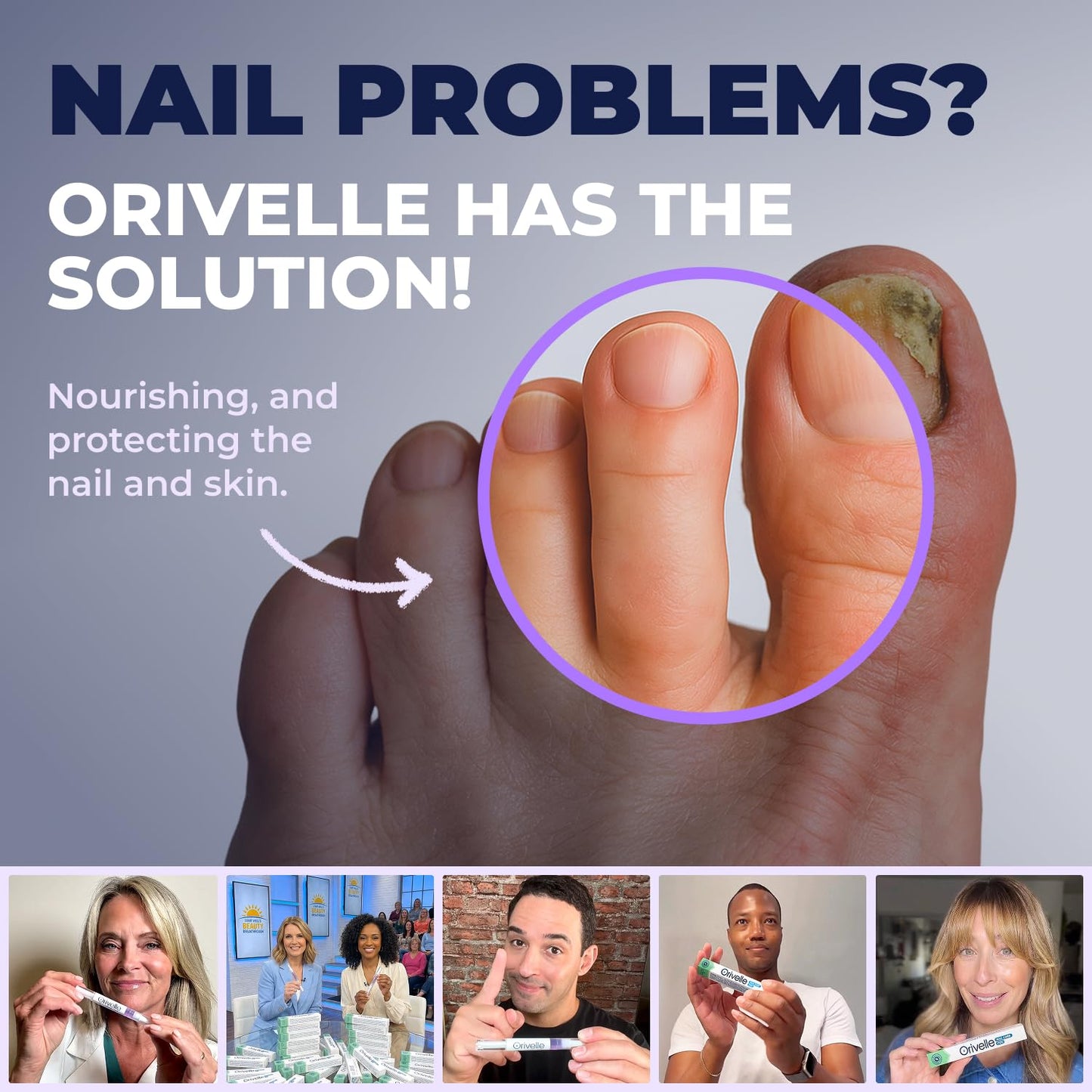 Orivelle Nail Care Pen – Cosmetic Care for Nails & Cuticles | Clean, Well-Groomed Appearance | Nail Oil Pen for Daily Use (4 Pack)