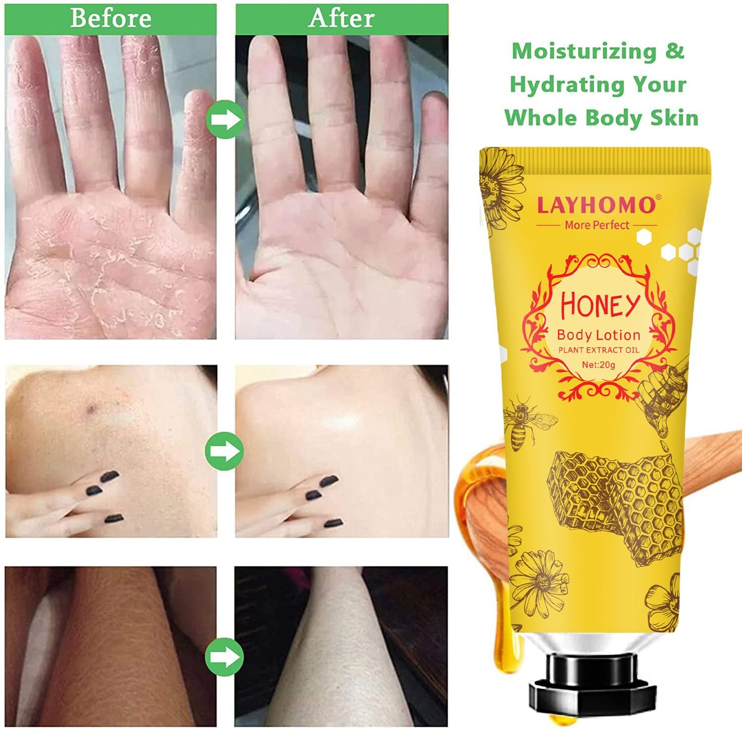 Mini Body Lotion Gift Set - 20 Travel Size Creams with Shea Butter for Dry Skin | Perfect Gifts for Women and Men