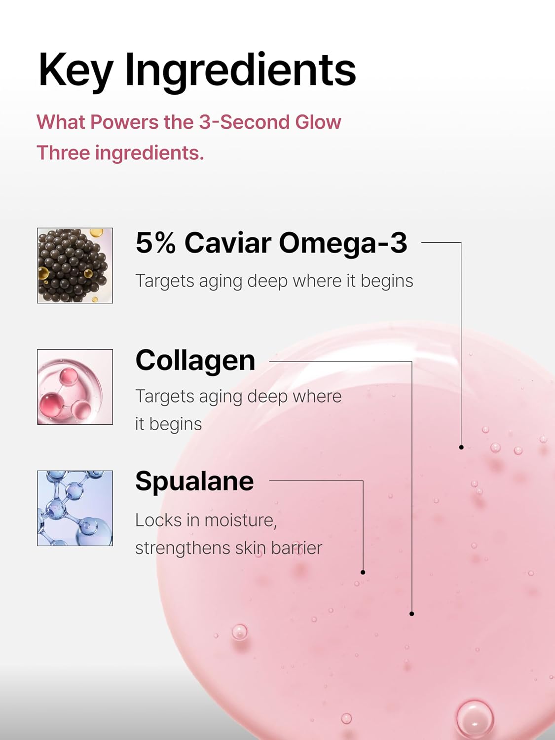 Caviar Glow Soothing Mist - Korean Glass Skin Spray Serum with 5% Caviar & Squalane | Anti-Aging Collagen Booster, 3.4oz