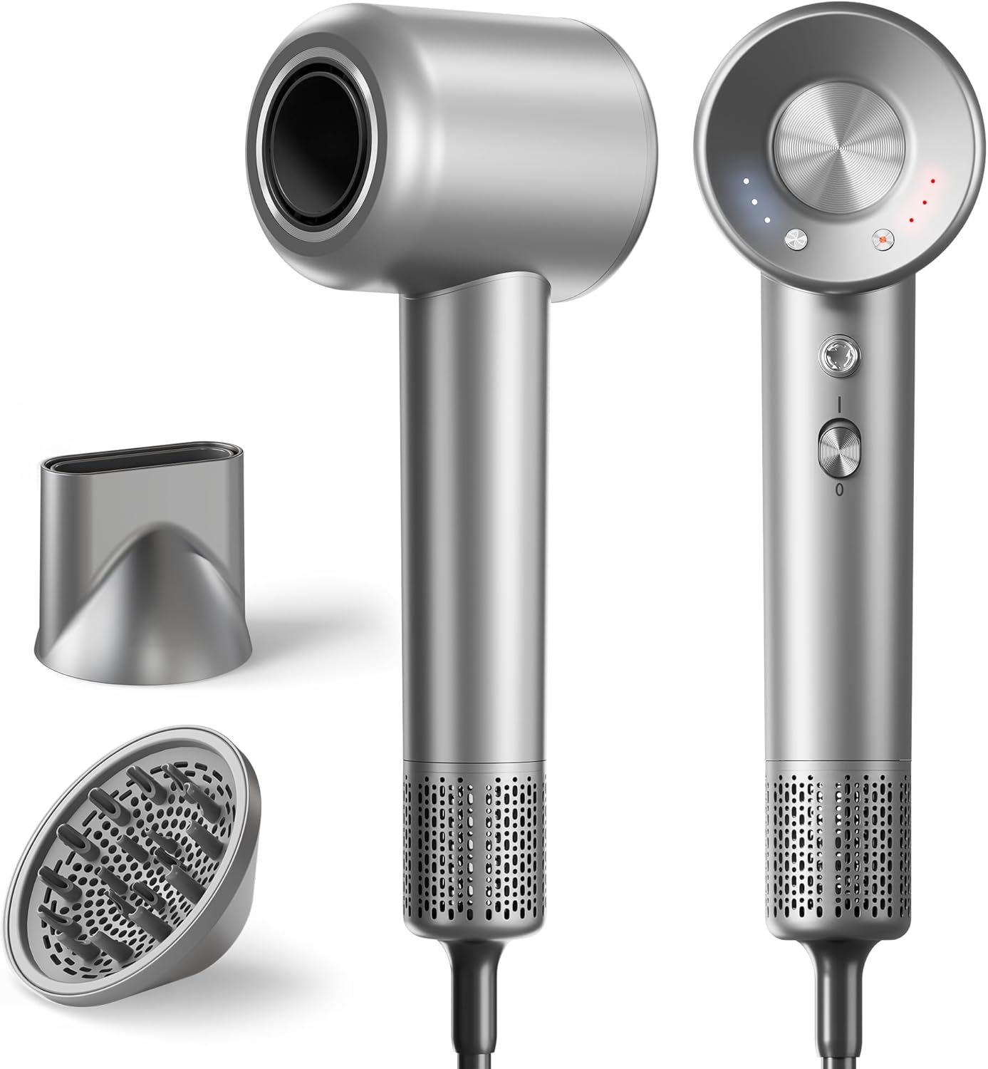 High-Speed Ionic Hair Dryer - 160,000 RPM Fast-Drying with Magnetic Diffuser | Low-Noise Frizz Control for Women
