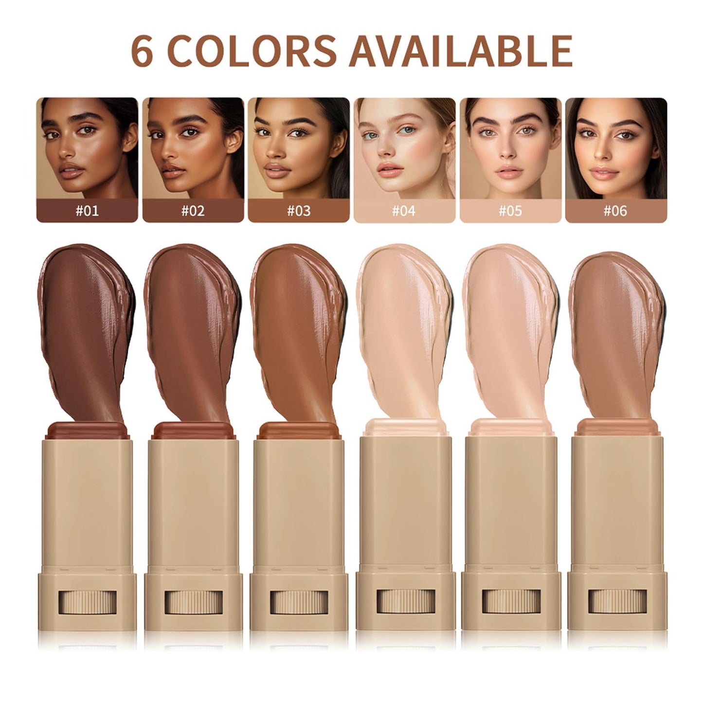 Beauty Skin Tint for Black Women - Covebalm Foundation Stick | Full Coverage Tinted Moisturizer (#02)