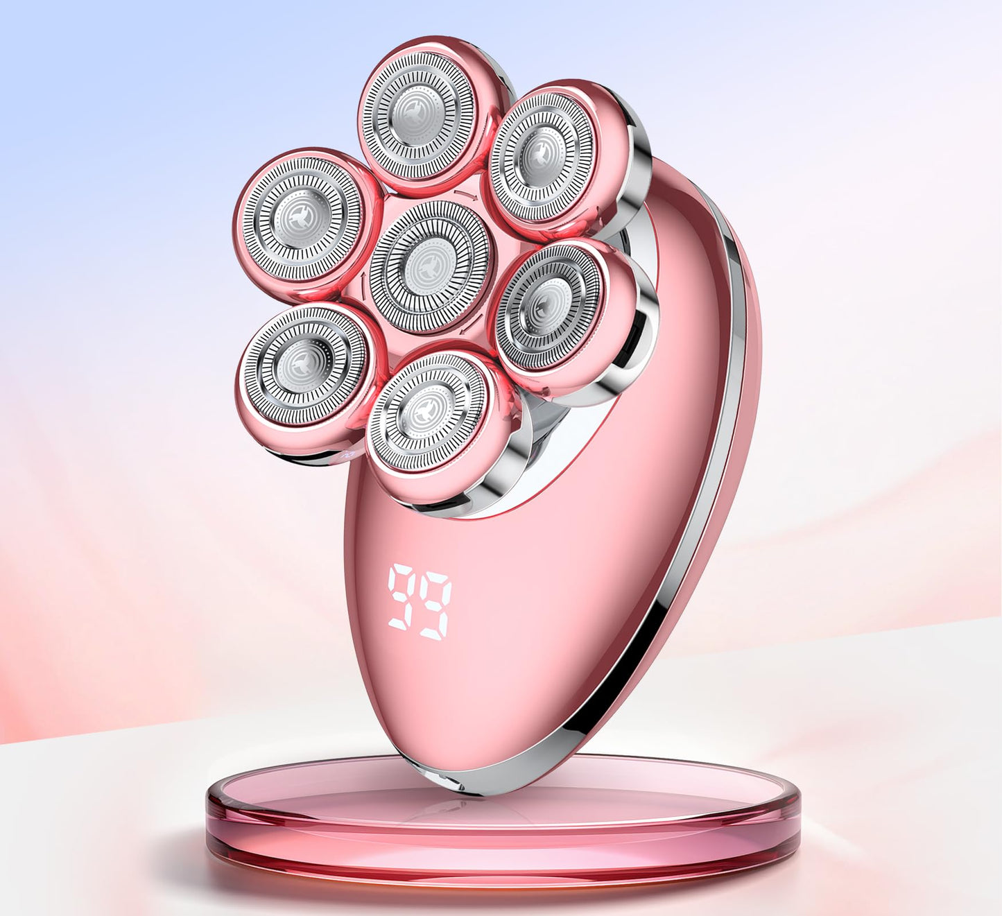 Electric Razors for Women Legs:Cordless Electric Shaver for Women-Wet Dry Womens Electric Shaver-Rechargeable Body Shaver for Smooth Leg Shaving (Pink)
