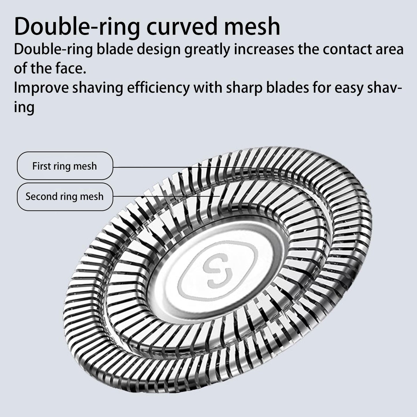 Mini Portable Electric Shaver for Men 2 Head Travel Shaver Magnetic Shaving Head Dry Wet Close Shave USB-C Rechargeable Razor for Home, Office, Car, Gifts (Orange)