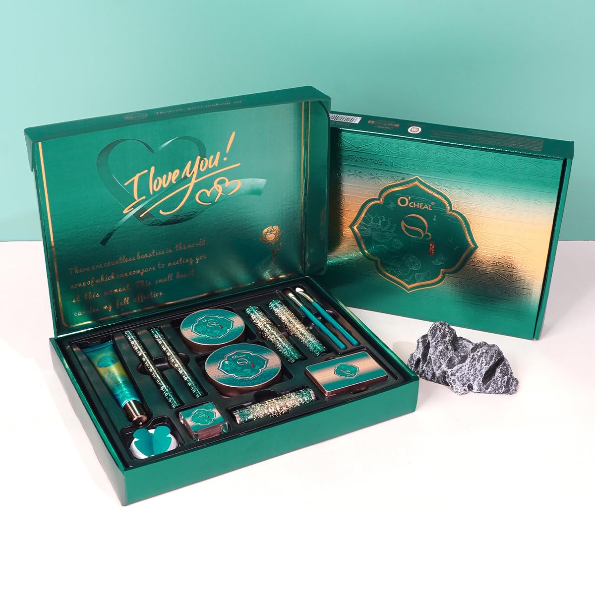 O'CHEAL Makeup Gift Set for Women,13 Piece Complete Full Face Makeup Kit,All-in-One Beauty Gift with Eyeshadow,Mascara,Concealer,Brushes & More,Perfect Christmas,Birthday,Valentine's Day Gift