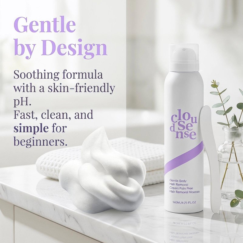 Hair Removal Spray, Gentle Body Hair Removal Cream Kit, Suitable for Sensitive Skin,Smoothing Body & Legs for Every Skin Type,kit