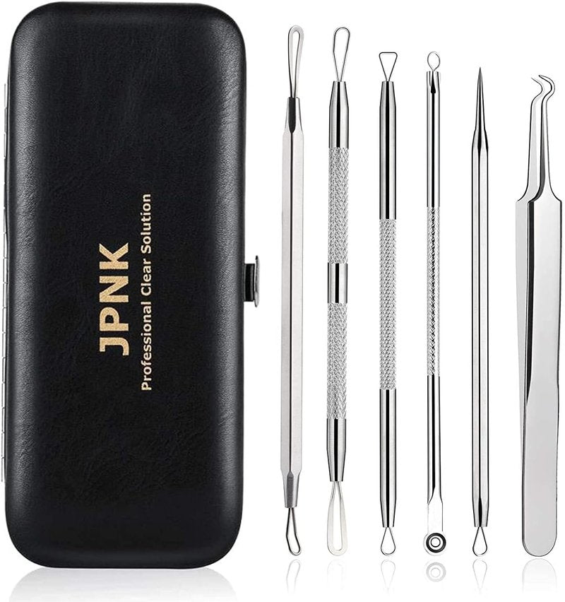 Blackhead Remover Kit - Comedone Extractor Tool for Acne Treatment | 6-Piece Set