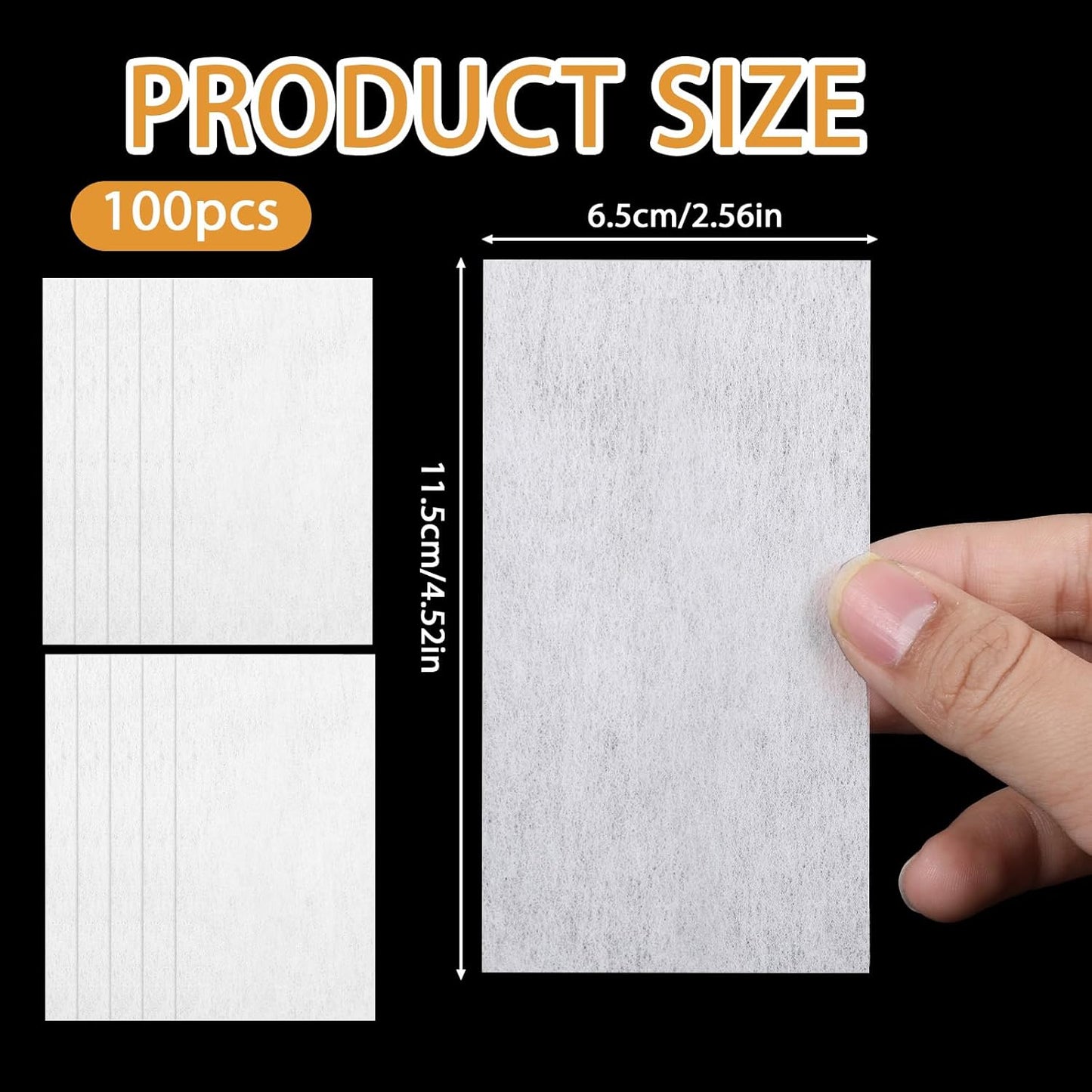 Perm Papers for Hair - 100 Disposable Heat-Resistant Curling Wraps | White
