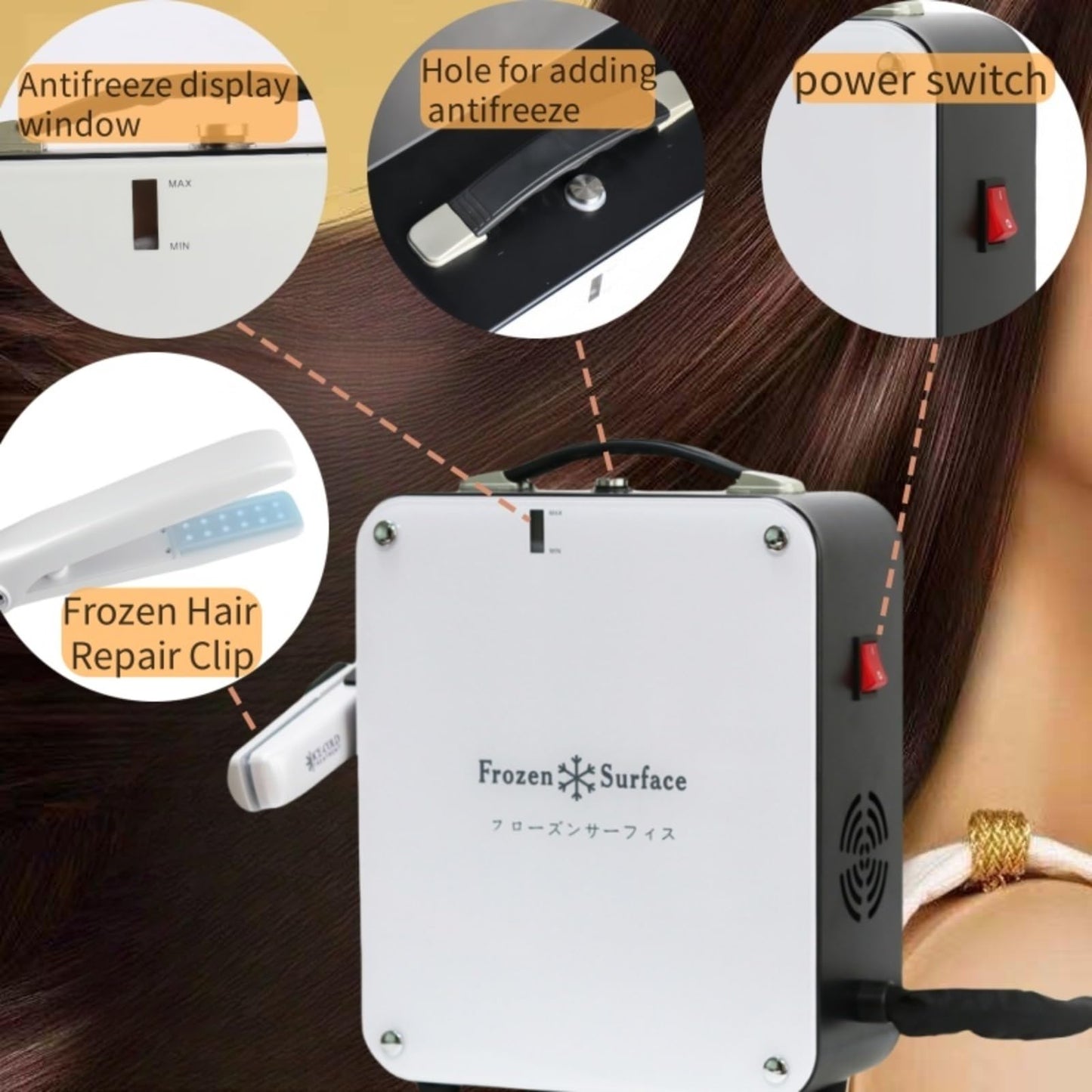 OIYALI Hair cryotherapy Frozen Hair Care-9°C Freezing Technology Repairs Damage Caused by perming and Dyeing