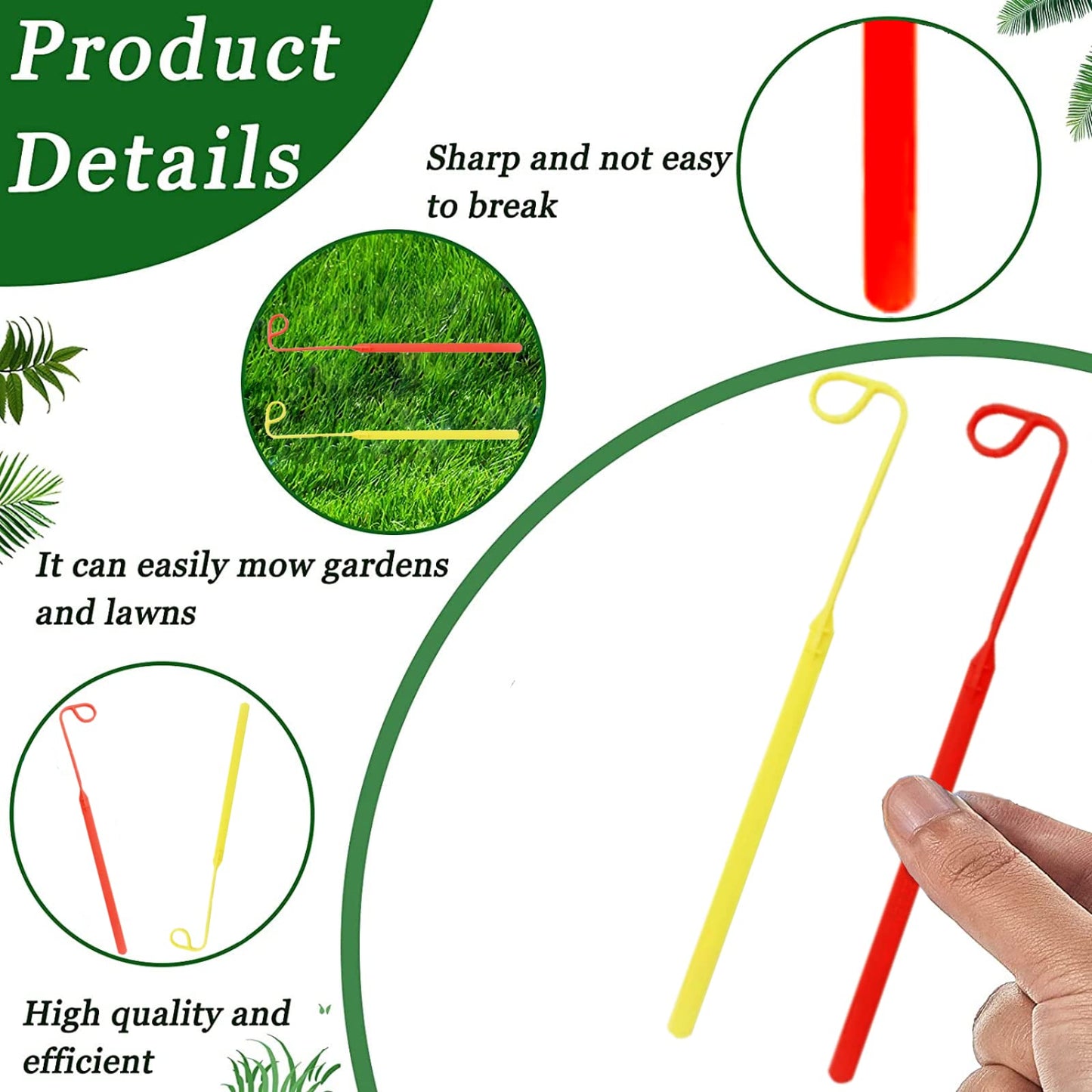 Eyoloty 48-Pack Replacement Flexible Line Blades for Trimmer Edger,Most Universal Weed Eater Blades,Trimmer Head Replacement Blades,Thickened Durability Blades No Need to Twine