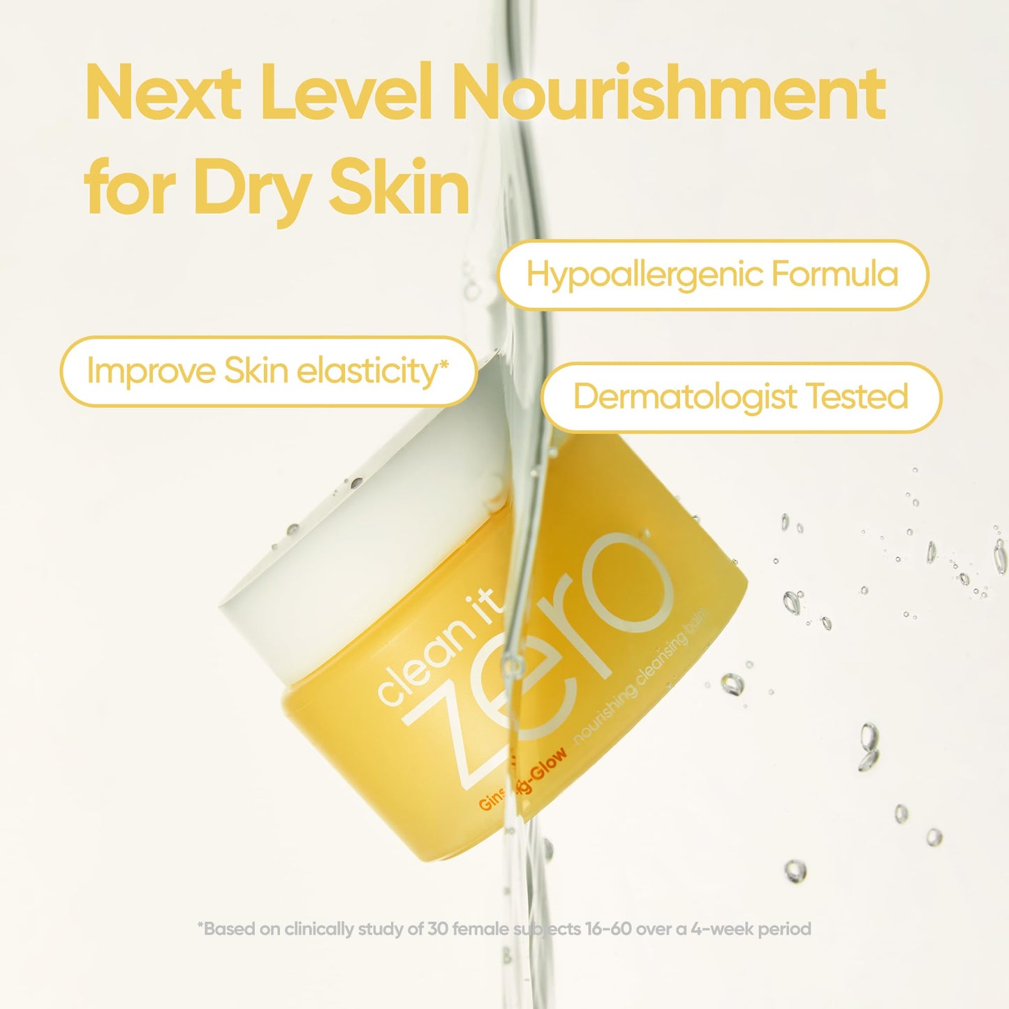 BANILA CO Clean it Zero Nourishing Cleansing Balm | Korean Makeup Remover for Dry Skin | Vegan | Cleansing Oil, Facial Cleanser Made with Ginseng Root & Soybean Peptide (100ml / 3.38 fl. oz)