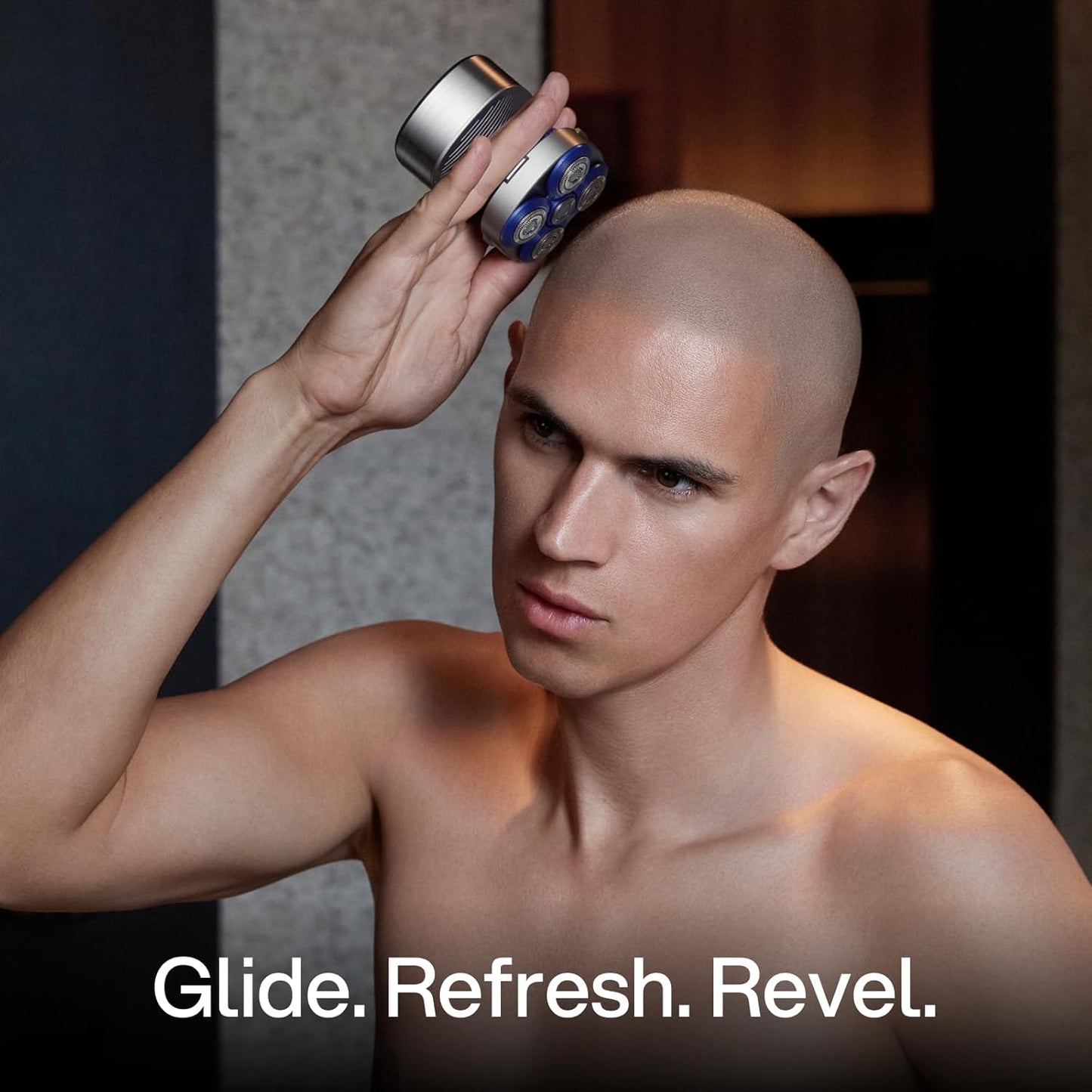 Head Shaver for Bald Men - IPX7 Waterproof Electric Razor | Ergonomic Design, USB-C, 90-Minute Runtime, 5 Cutting Heads