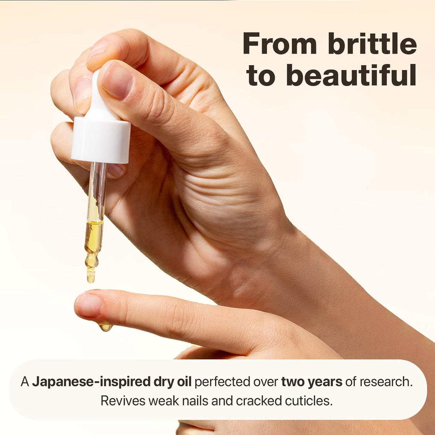 Nail & Cuticle Repair Oil - Japanese Tsubaki, Tea Tree & Jojoba - Hydrates Skin & Strengthens Nails | 2x35ml Natural Vegan Formula
