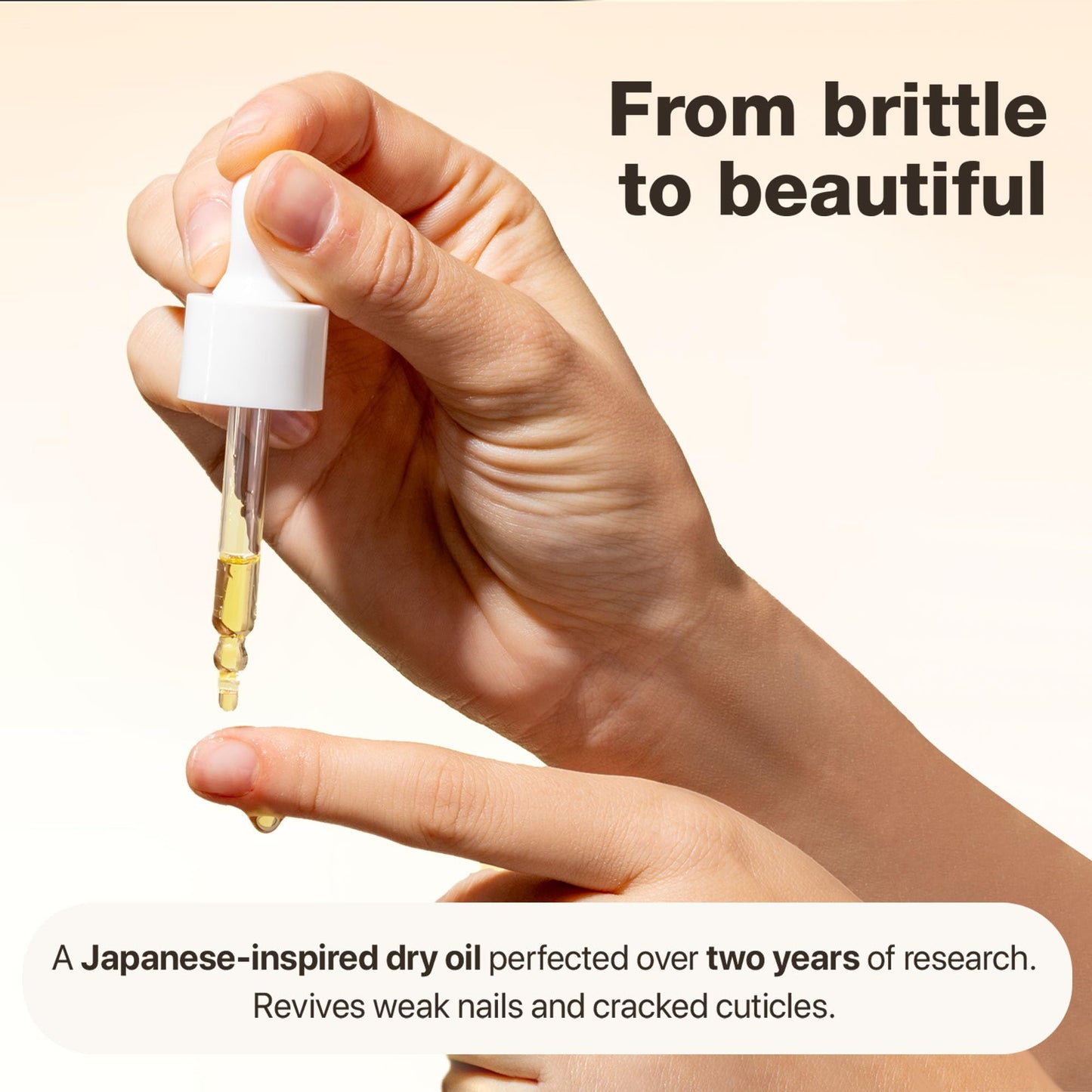 Onsen Secret Nail & Cuticle Repair Oil (35ml) - Dry Oil Formula - Japanese Tsubaki, Tea Tree & Jojoba - Strengthens Nails, Repairs Cuticles, Hydrates Skin & Hair - Natural & Vegan