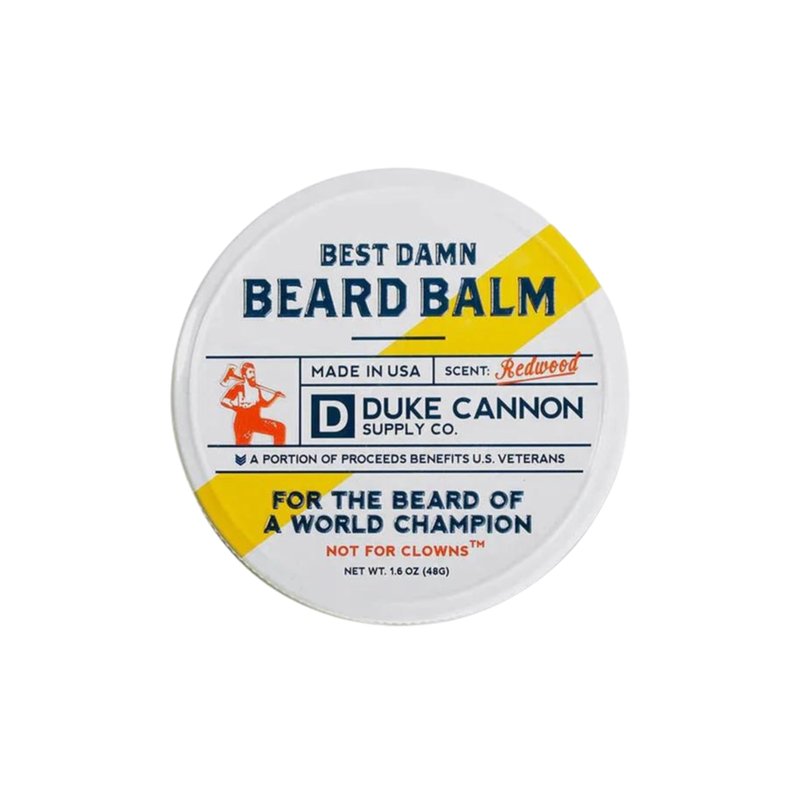 Duke Cannon Best Damn Beard Balm & Beard Wash 2 Pack - Citrus & Woodsy Scents, Superior Ingredients, Travel-Ready, Sulfate & Paraben-Free (6oz Wash, 1.6oz Balm)