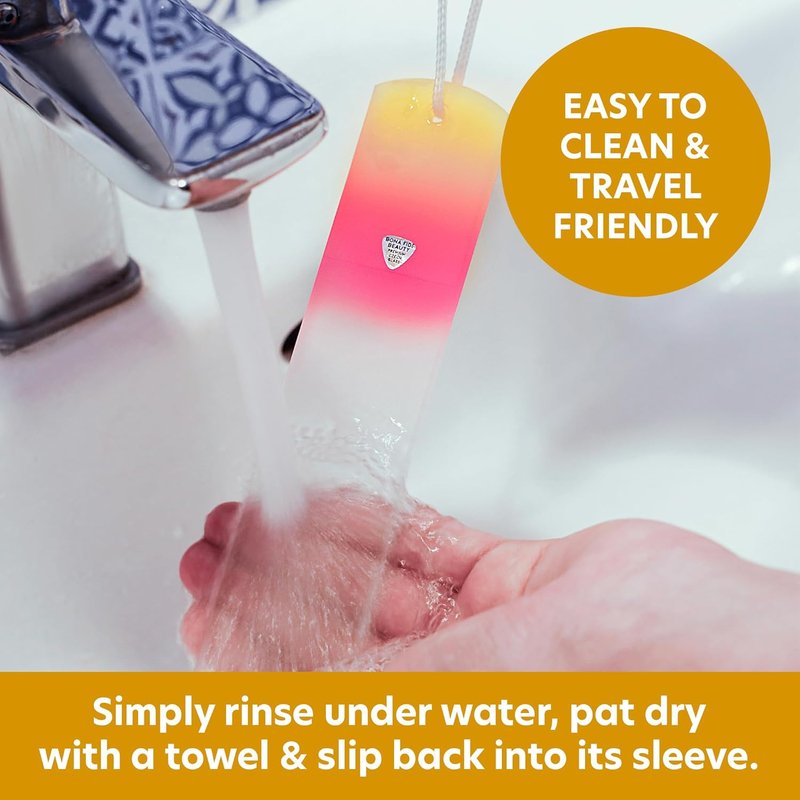 Czech Glass Foot File - Premium Callus Remover with Sleeve | Sunset Color