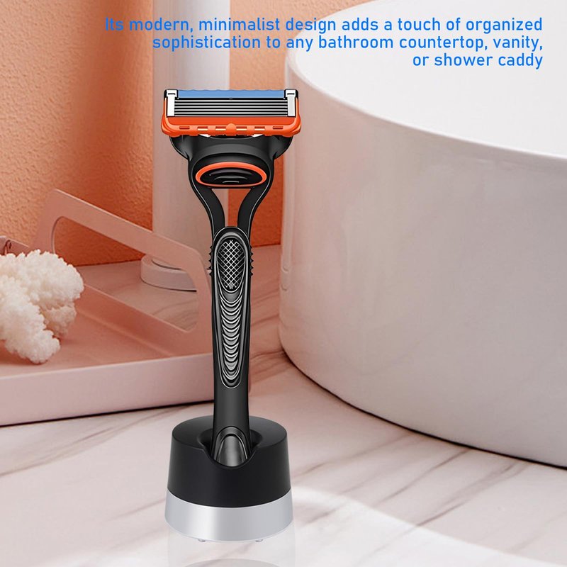 YINARONG Razor Stand Holder - Alloy Metal with Drainage Hole | Universal Fit for Most Razors | Scratch-Resistant Compatible with Gillette