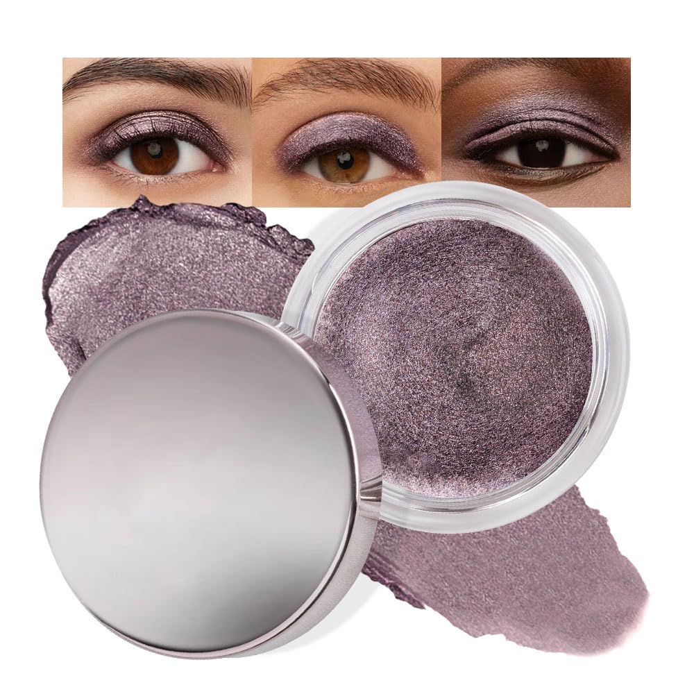Antique Rose Shimmer Eyeshadow Palette - Cream Glitter Holographic Makeup for Mature Women | Talc-Free, Paraben-Free, Cruelty-Free